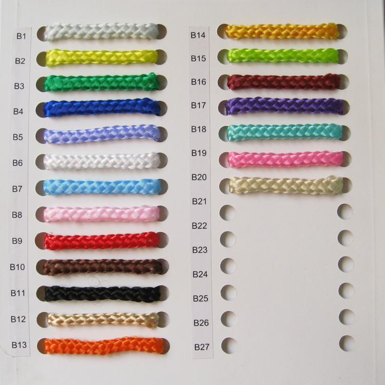 braided pp rope color chart