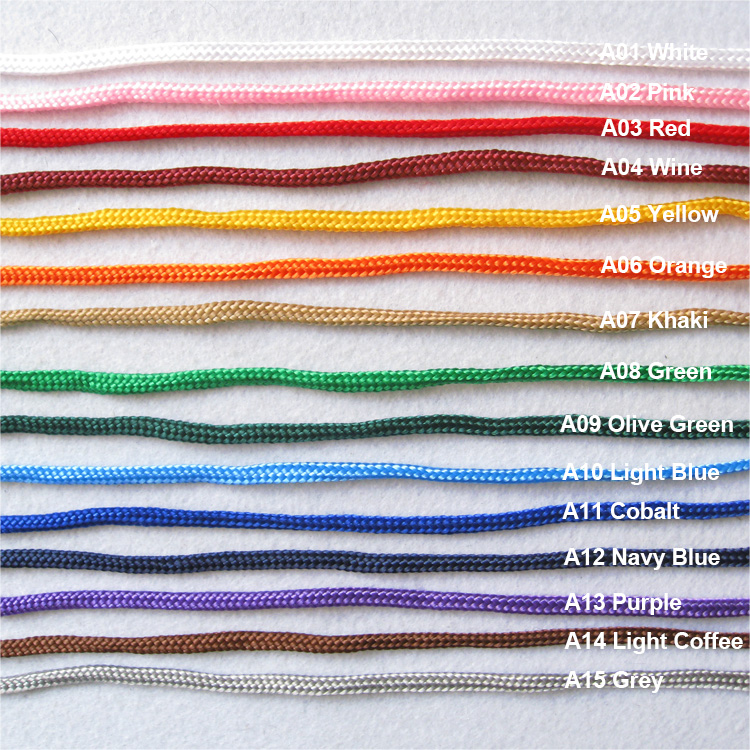 PP rope color chart