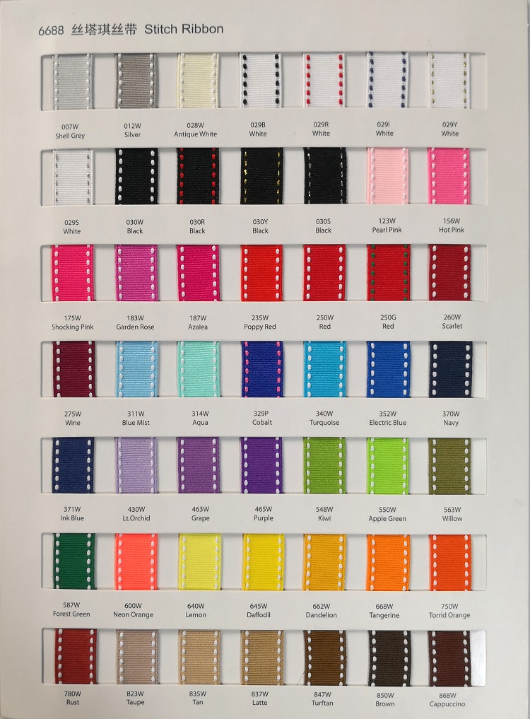 LQ Stitch ribbon color chart
