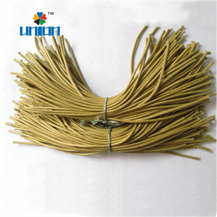 5 6 7mm cotton wax cord rope with metal clip ends